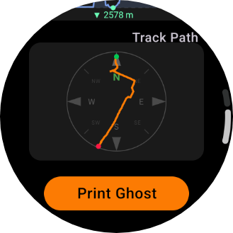 Track history path shown on map